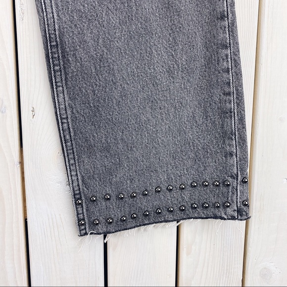 All Saints | Ava Studded Hem Straight Leg HR Jeans - Picture 10 of 15